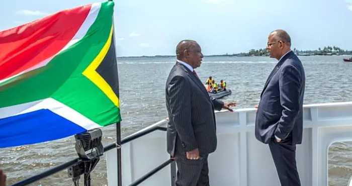 le-president-sud-africain-cyrill-ramaphosa-en-visite-au-port-autonome-dabidjan