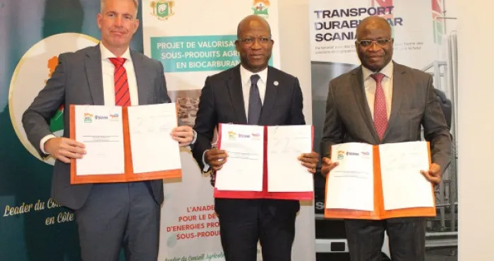 production-de-biocarburant-lanader-scania-et-total-energies-signent-une-convention
