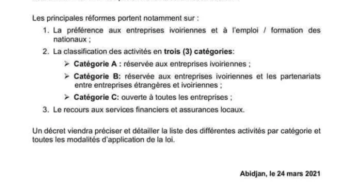 le-gouvernement-adopte-une-loi-imposant-la-preference-des-entreprises-petrolieres-ivoiriennes