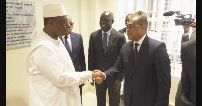 senegal-extension-du-reseau-de-la-bceao-macky-sall-jean-claude-brou-et-adama-coulibaly-inaugurent-lagence-de-saint-louis